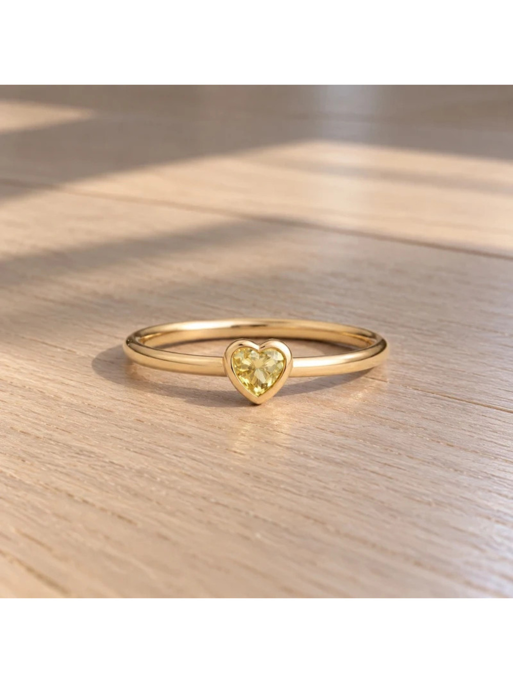 Pandora Retired Radiant Heart CZ 18K Gold Plated Ring Size 7.5 Sterling